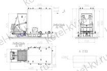 Чертеж котла КВм 2000 кВт с ТШПМ