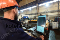 Промышленный котел КВД 0.6 на дровах изготовление