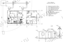 Блочно модульная котельная 800 кВт с ГВС без резерва